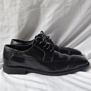 Calvin Klein Fedor Men’s Dress Shoes Size 11M Black Leather Lace Up Oxfords